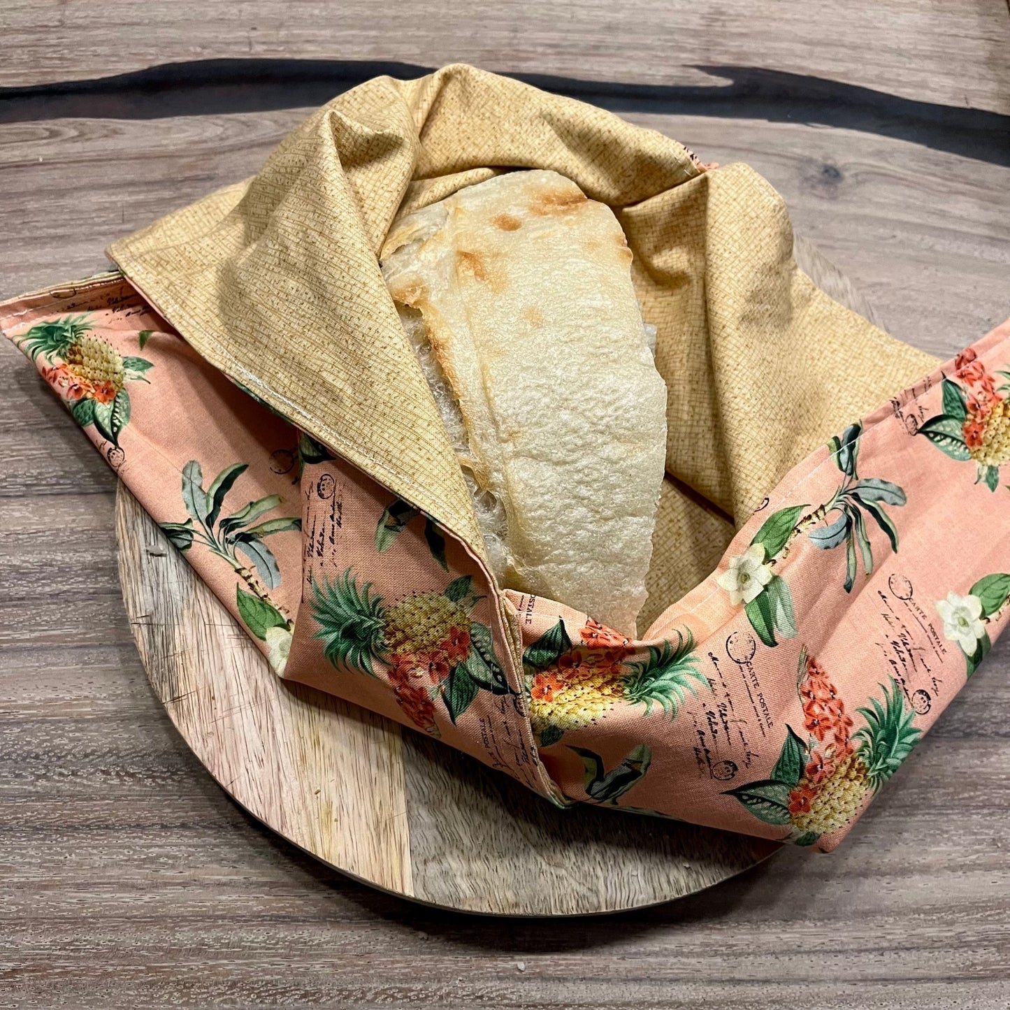 Bread Bag - Sunflowers & Sage