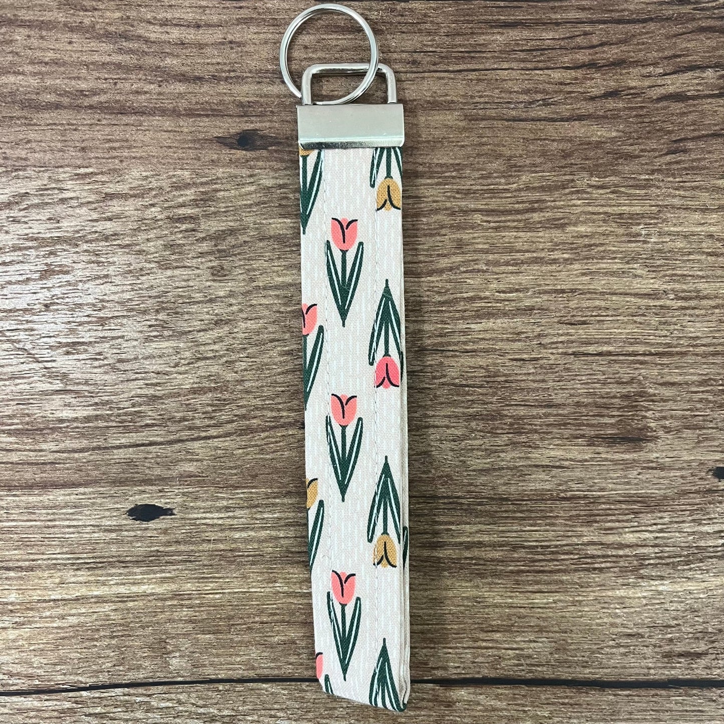 Keychain Wristlet - Sunflowers & Sage