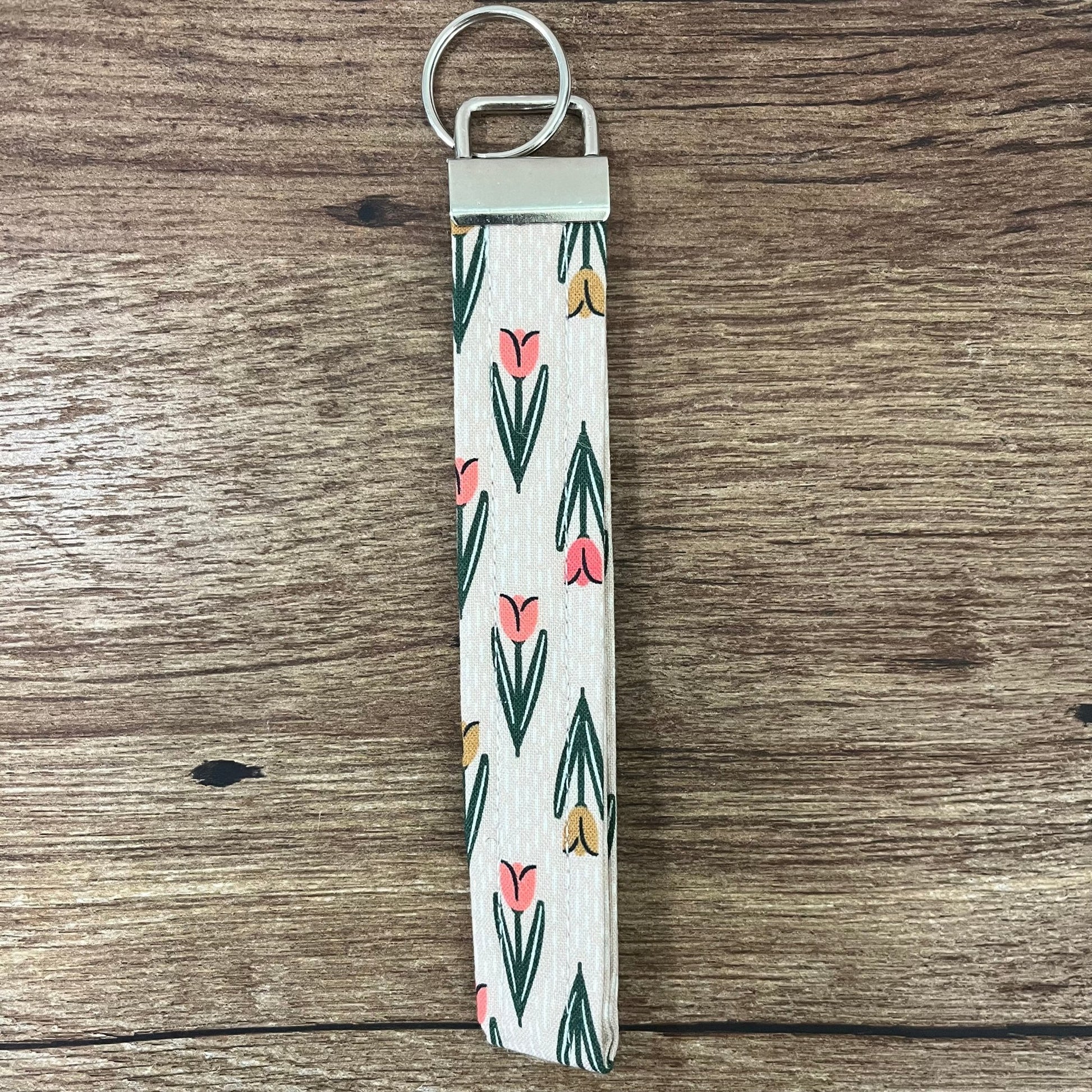 Keychain Wristlet - Sunflowers & Sage
